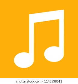 music note icon, stock vector illustration, EPS10.