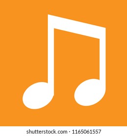 Music Note icon, stock vector illustration, EPS10. 