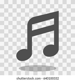 Music note icon stock vector illustration flat design