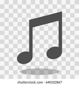 Music note icon stock vector illustration flat design