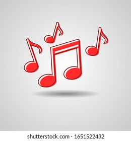 Music note icon symbol illustration vector. Eps 10