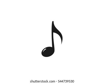 Music note icon symbol vector illustration on white background