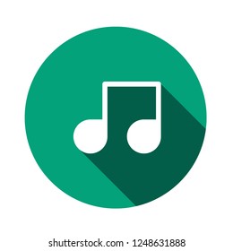 music note icon. music symbol/sign. vector illustration. flat design