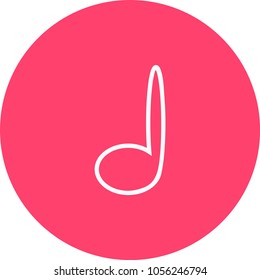 Music note icon in trendy flat style isolated on background. Music note icon page symbol for your web site design Music note icon logo, app, UI. Music note icon Vector illustration, EPS10.