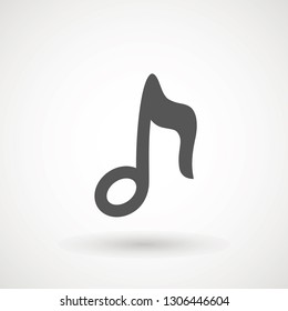 Music note icon in trendy flat style isolated on background. Music note icon page symbol for your web site design logo, app, UI. Vector illustration, EPS10. - Vector