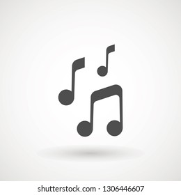 Music note icon in trendy flat style isolated on background. Music note icon page symbol for your web site design logo, app, UI. Vector illustration, EPS10. - Vector