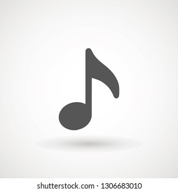 Music note icon in trendy flat style isolated on background. Music note icon page symbol for your web site design logo, app, UI. Vector illustration, EPS10. - Vector