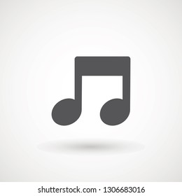 Music note icon in trendy flat style isolated on background. Music note icon page symbol for your web site design logo, app, UI. Vector illustration, EPS10. - Vector
