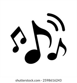 Music note icon vector 10 eps.