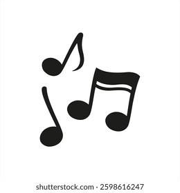 Music note icon vector 10 eps.