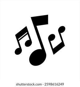 Music note icon vector 10 eps.