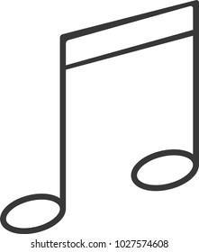music note icon vector 