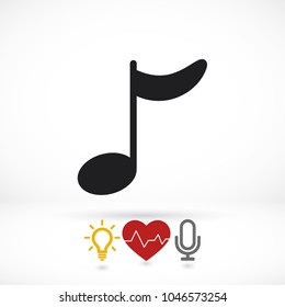 Music note icon - Vector