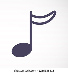 Music note icon - Vector