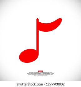 Music note icon - Vector