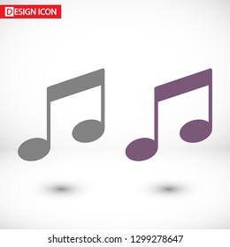 Music note icon - Vector