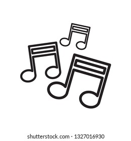 music note icon vector
