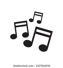 music note icon vector