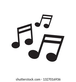 music note icon vector