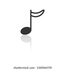 Music note icon - Vector