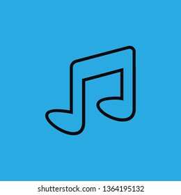 music note icon vector