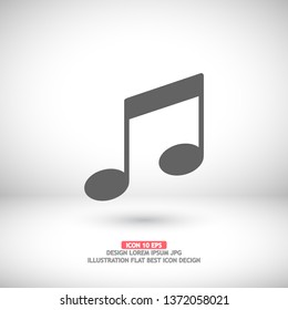 Music note icon - Vector