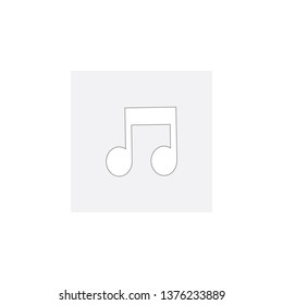 music note icon vector