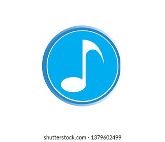 Music note icon - Vector
