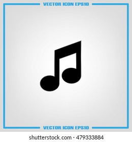 Music Note Icon Vector