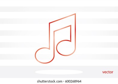 Music Note Icon Vector.