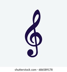 music note icon vector