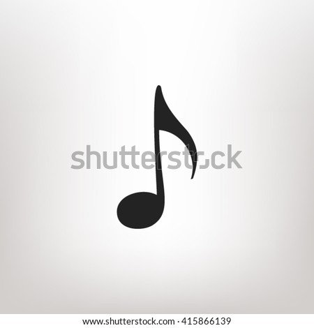 Music note icon vector