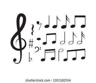 Music note Icon Vector design