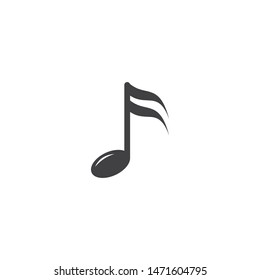 Music note icon vector design