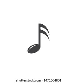 Music note icon vector design