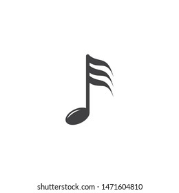 Music note icon vector design