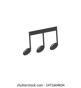 Music note icon vector design