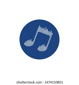 Music note icon vector design
