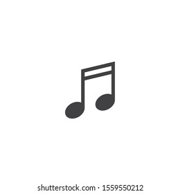 Music note icon vector design