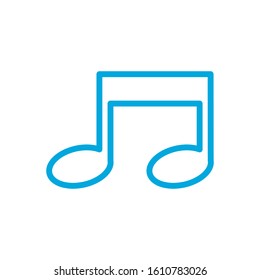 Music note icon vector design template
