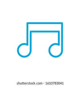 Music note icon vector design template