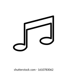 Music note icon vector design template