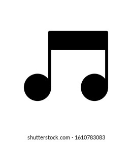 Music note icon vector design template