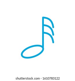 Music note icon vector design template