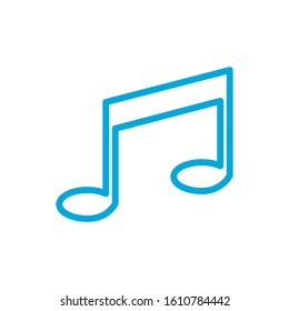 Music note icon vector design  template