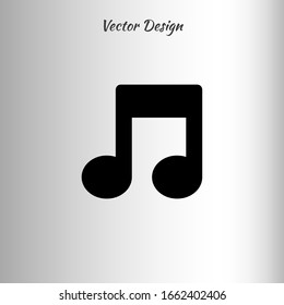 Music note icon vector design