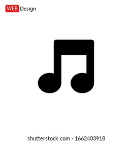 Music note icon vector design