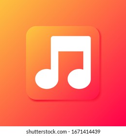 Music note icon vector design