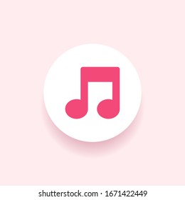 Music note icon vector design