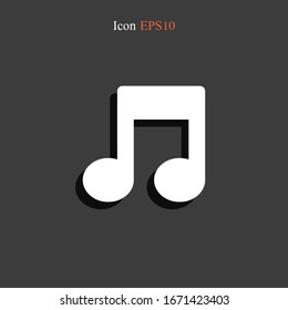 Music note icon vector design
